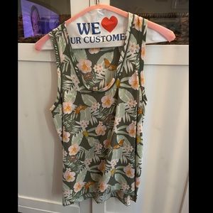 Joie Floral Butterfly Silk Top